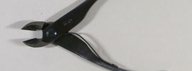 盆栽道具 ミニ又枝切 バネ付 (兼進作) 全長110mm No.2B