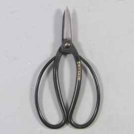 盆栽鋏 (兼進作) 青紙 全長180mm No.42