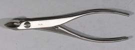 盆栽道具 ステンレス 先細又枝切 (兼進作) 全長180mm NO.806