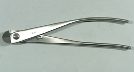 盆栽道具 ステンレス 針金切 (兼進作) 大 全長200mm NO.815