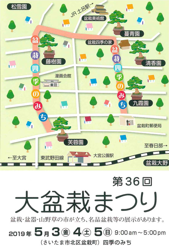 19年 大盆栽まつり 埼玉県さいたま市北区盆栽町