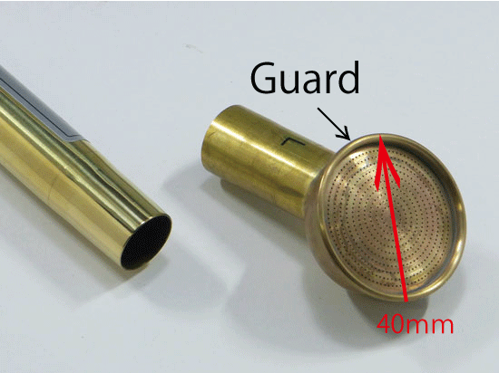 Watering Nozzle for an orchid made of brass with Guard "