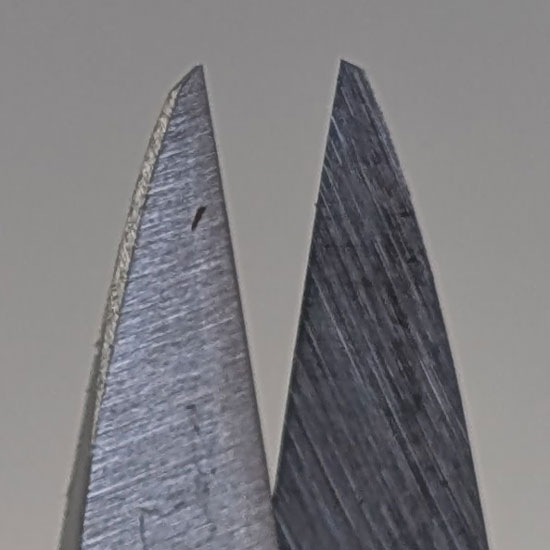 Repaired bonsai scissors tip